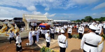 ពិធីបញ្ចុះសព សម្តេចឧត្តមទេពញាណ ហ៊ុន ណេង សមាជិកគណៈកម្មាធិការអចិន្ត្រៃយ៍រដ្ឋសភា ជាតំណាងរាស្ត្រមណ្ឌលកំពង់ចាម និងជាប្រធានគណៈកម្មការទី៤ នៃរដ្ឋសភា